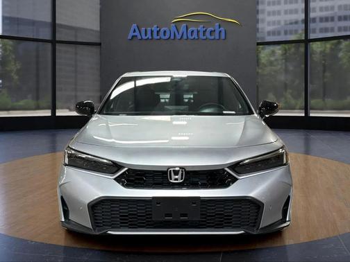 Solar Silver Metallic 2025 Honda Civic Hybrid Sport Touring