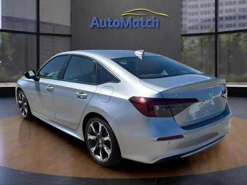 Solar Silver Metallic 2025 Honda Civic Hybrid Sport Touring