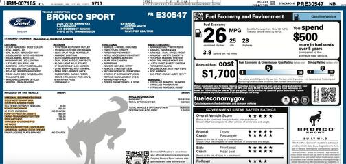 2023 Ford Bronco Sport Outer Banks