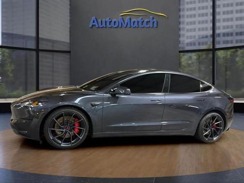 Stealth Grey 2025 Tesla Model 3 Performance