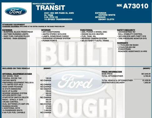 2021 Ford Transit-350 XL
