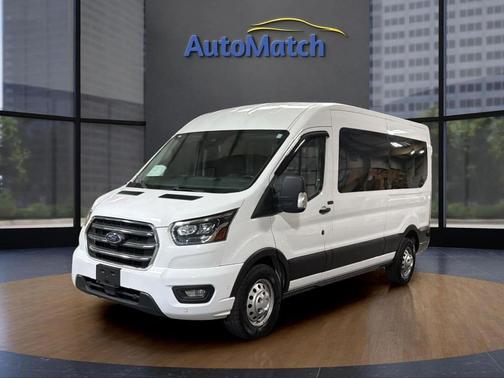 White Platinum Metallic Tri-Coat 2020 Ford Transit-350 XLT