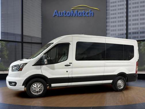 White Platinum Metallic Tri-Coat 2020 Ford Transit-350 XLT