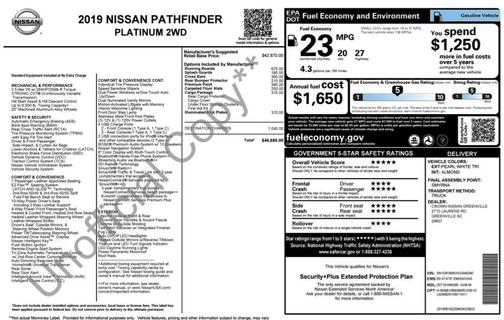 2019 Nissan Pathfinder Platinum