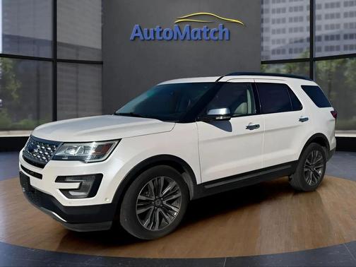 White Platinum Metallic Tri-Coat 2016 Ford Explorer Platinum