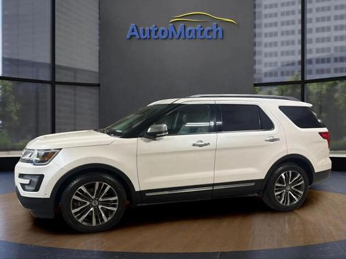 White Platinum Metallic Tri-Coat 2016 Ford Explorer Platinum