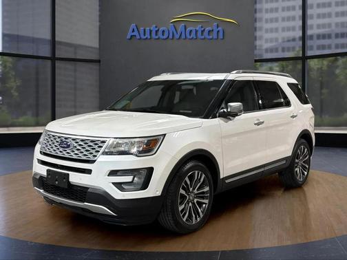 White Platinum Metallic Tri-Coat 2016 Ford Explorer Platinum