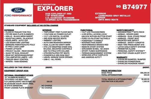 2025 Ford Explorer ST