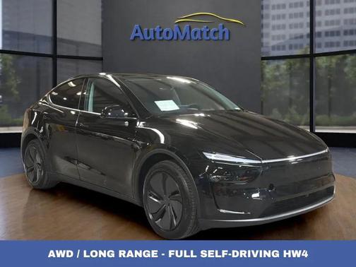 Black 2026 Tesla Model Y Long Range Launch Series