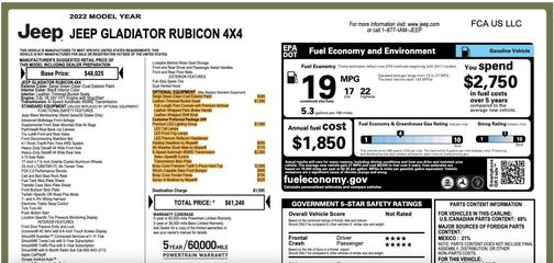 2022 Jeep Gladiator Rubicon