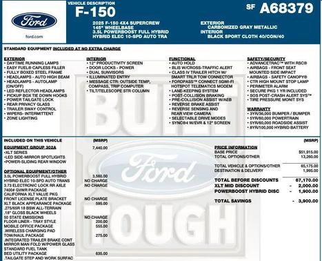 Carbonized Gray Metallic 2025 Ford F-150 XLT
