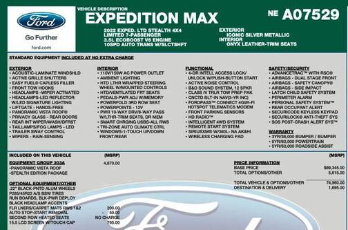 2022 Ford Expedition Max Limited