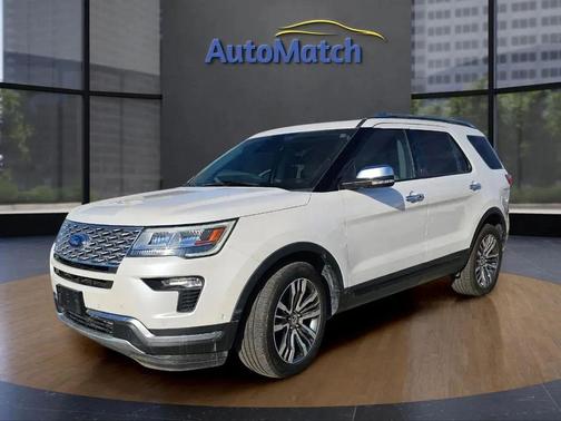White Gold 2018 Ford Explorer Platinum