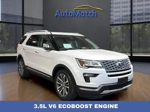 White Gold 2018 Ford Explorer Platinum