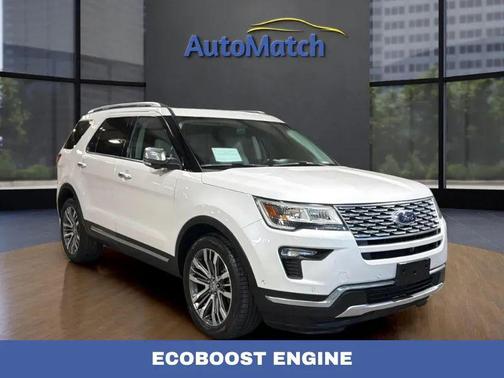 White Gold 2018 Ford Explorer Platinum