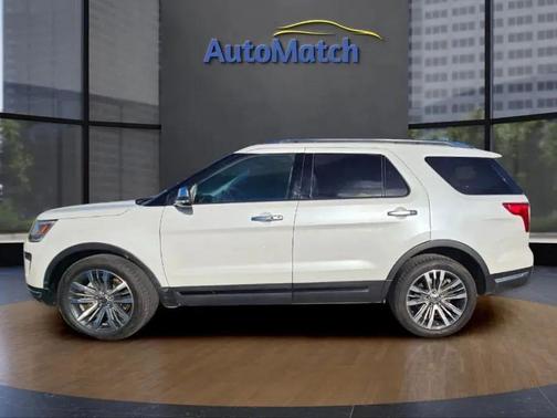 White Gold 2018 Ford Explorer Platinum