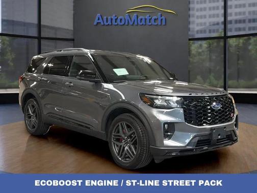 Carbonized Gray Metallic 2025 Ford Explorer ST-Line