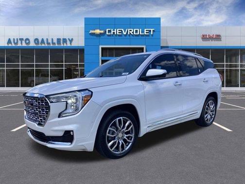 White Frost Tri-Coat 2023 GMC Terrain Denali