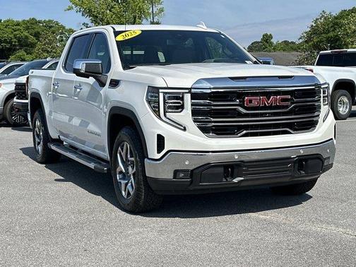 White Frost Tri-Coat 2025 GMC Sierra 1500 SLT