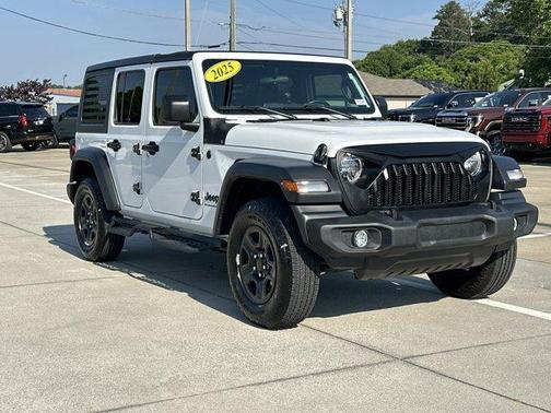 Bright White Clearcoat 2025 Jeep Wrangler Sport