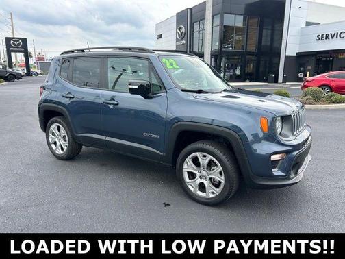 Slate Blue Pearlcoat 2022 Jeep Renegade Limited