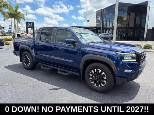 Deep Blue Pearl 2023 Nissan Frontier PRO-X