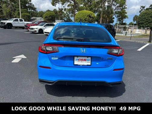 Boost Blue Pearl 2025 Honda Civic Hybrid Sport Touring