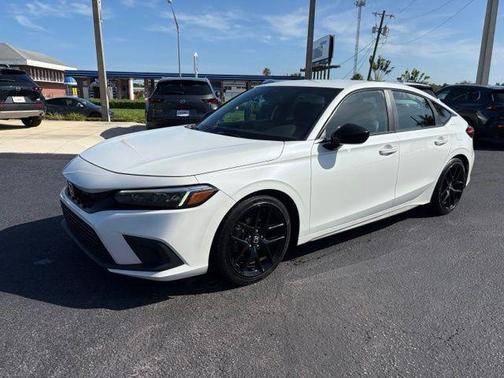 Platinum White Pearl 2024 Honda Civic Sport