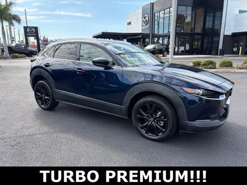 Deep Crystal Blue Mica 2023 Mazda CX-30 2.5 Turbo Premium Package