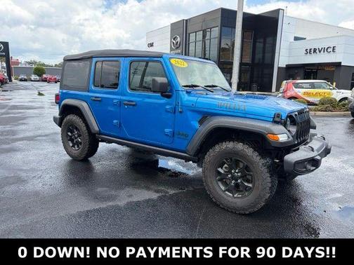 Blue Pearl 2022 Jeep Wrangler Unlimited Sport