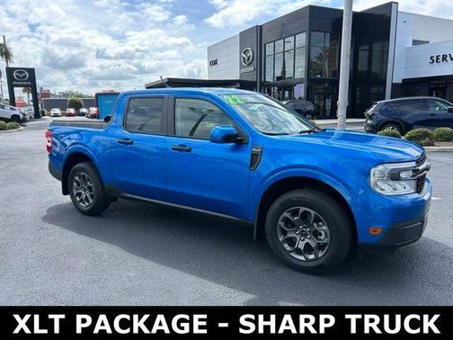 Blue Metallic 2022 Ford Maverick XLT