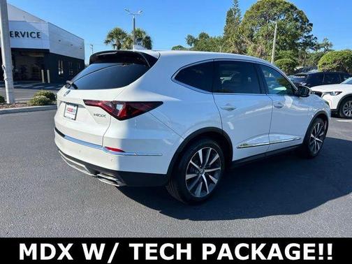 Platinum White Pearl 2025 Acura MDX Technology Package