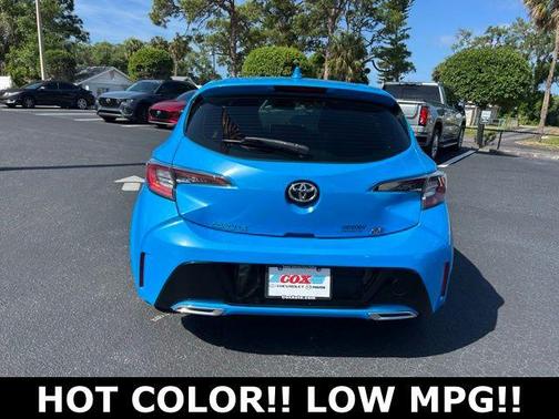Blue Flame 2019 Toyota Corolla Hatchback SE