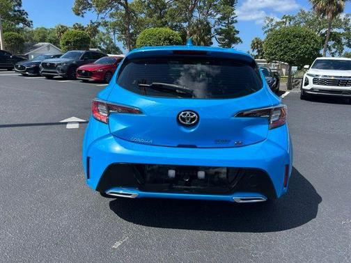 Blue Flame 2019 Toyota Corolla Hatchback SE