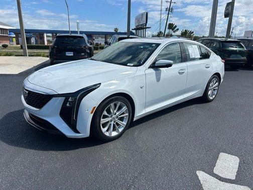 Summit White 2025 Cadillac CT5 Premium Luxury RWD