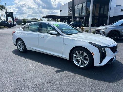 Summit White 2025 Cadillac CT5 Premium Luxury RWD