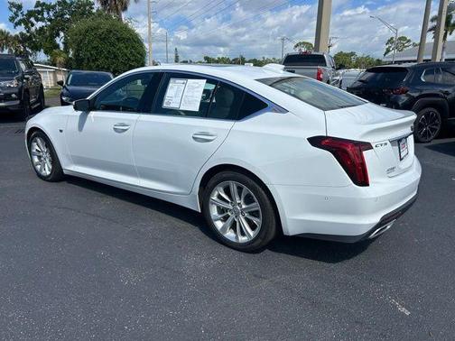Summit White 2025 Cadillac CT5 Premium Luxury RWD