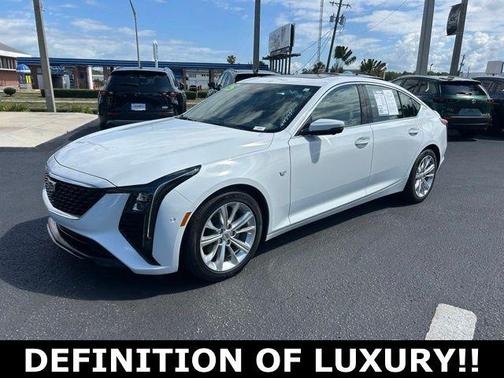 Summit White 2025 Cadillac CT5 Premium Luxury RWD