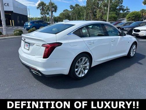 Summit White 2025 Cadillac CT5 Premium Luxury RWD