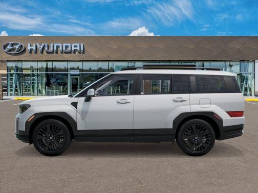 Serenity White 2026 Hyundai SANTA FE HEV Calligraphy