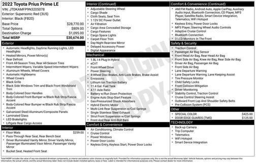 2022 Toyota Prius Prime LE