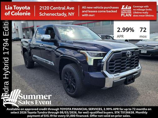 Blueprint 2026 Toyota Tundra Hybrid 1794 Edition