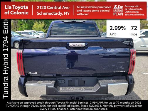 Blueprint 2026 Toyota Tundra Hybrid 1794 Edition