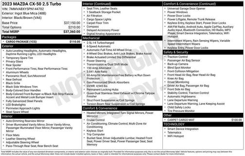 2023 Mazda CX-50 2.5 Turbo
