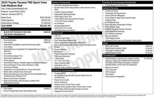 2023 Toyota Tacoma TRD Sport