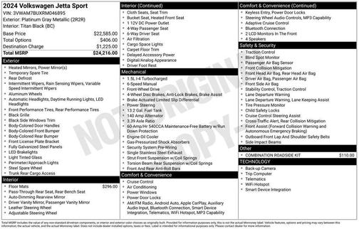 2024 Volkswagen Jetta 1.5T Sport
