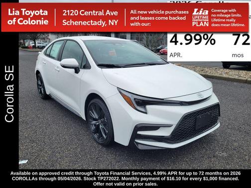 Ice Cap 2026 Toyota Corolla SE