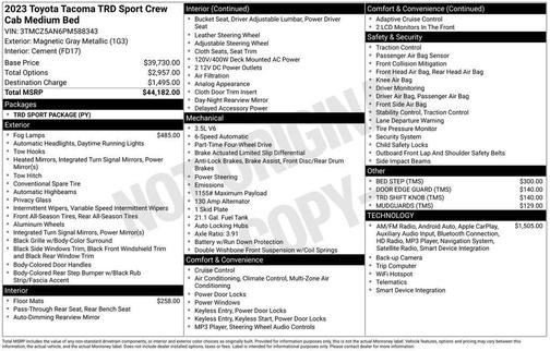 2023 Toyota Tacoma TRD Sport