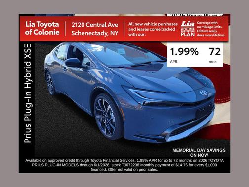 Guardian Gray 2026 Toyota Prius Plug-In Hybrid XSE