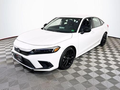 Platinum White 2022 Honda Civic Sport